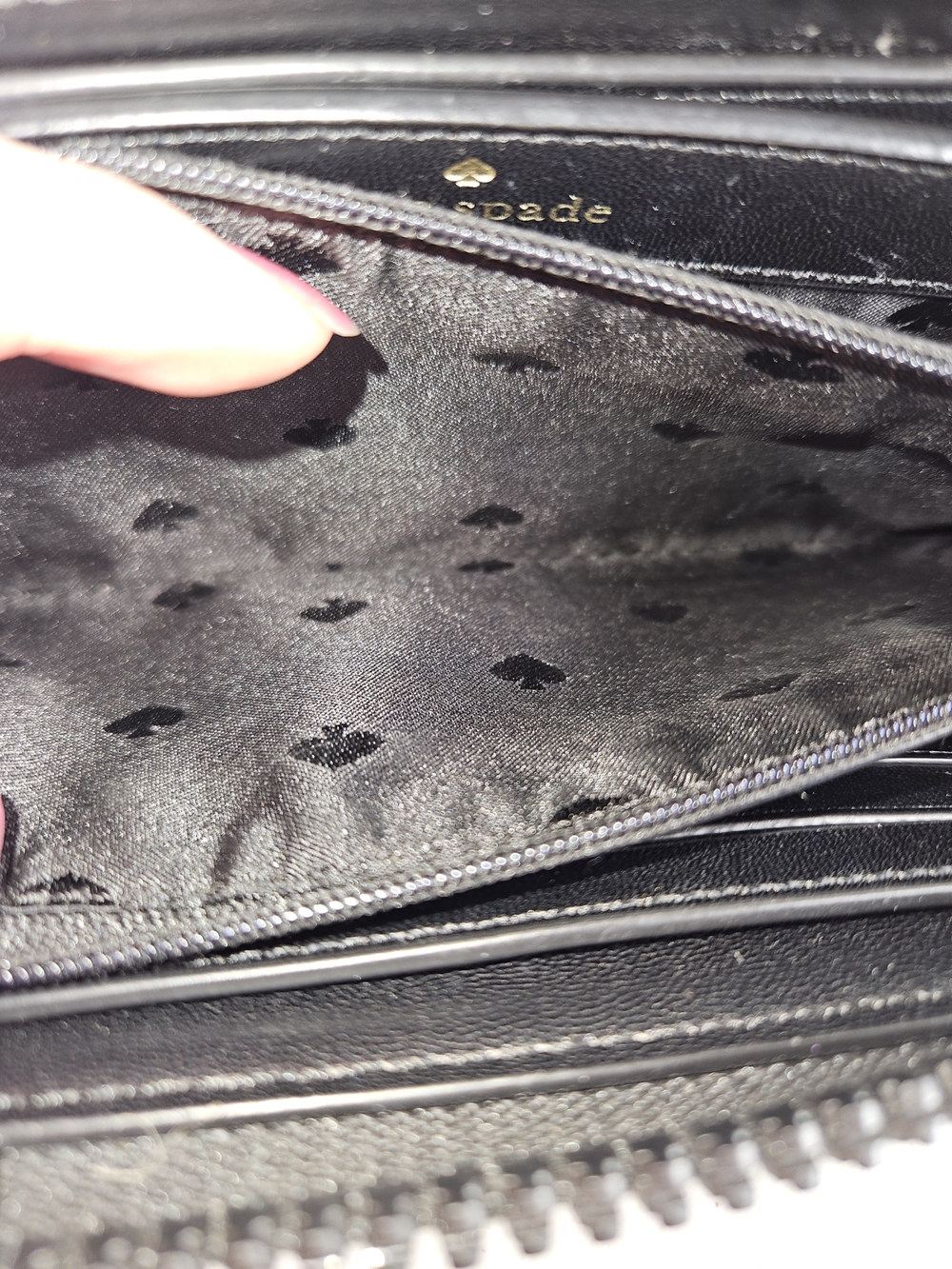Kate Spade Black Zip Around Wallet - Picture 7 of 14